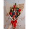 Buquê de chocolate com rosas